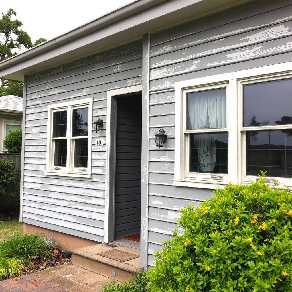 Weatherboard Repaint — before